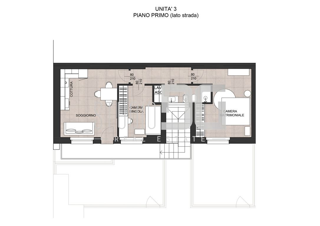 TRILOCALE AL PIANO PRIMO  IN CLASSE 